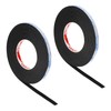 PATIKIL 3/8"W x 1/8"T x 16.4Ft EVA Black Single Sided