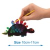 Baker Ross EV254 Dinosaur Scratch Art Fridge Magnets-Pack of 10,