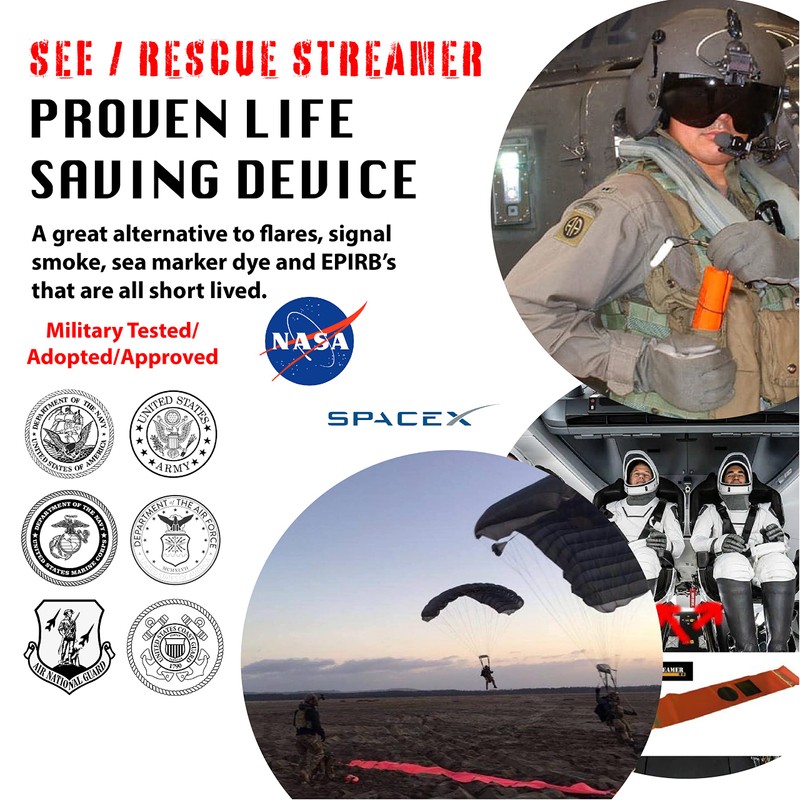 SEE/RESCUE Streamer Survival Tool - The Easy to Use, Portable