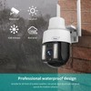 N_EYE Outdoor 5G WiFi Security Cameras,8MP/4K 360 Degree Dome Surveillance