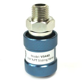 Interstate Pneumatics VS440 Pneumatic Hand Slide Valve 1/4 Inch FPT x 1/4 Inch MPT