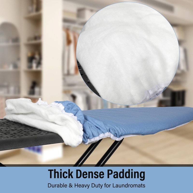 Iwtmm Ironing Board Cover and Pad with Silicone Coating, Thick