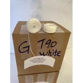 Galaxy Supply Inc. Bobbins Style "G" Black/White - Tex 90 Polyester - Made in The U.S.A - 36 Pcs/Box (White)