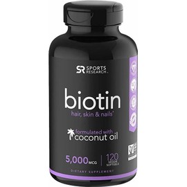 Biotina (5000mcg) Con Una Infusión De Aceite De Coco Orgánic