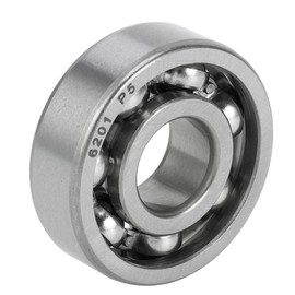 A ABSOPRO 6201 & Deep Groove Ball Bearing P5 12 x 32 x 10 mm Lubricated Bearings Open Design Silver for Scooter Skateboard Wheels