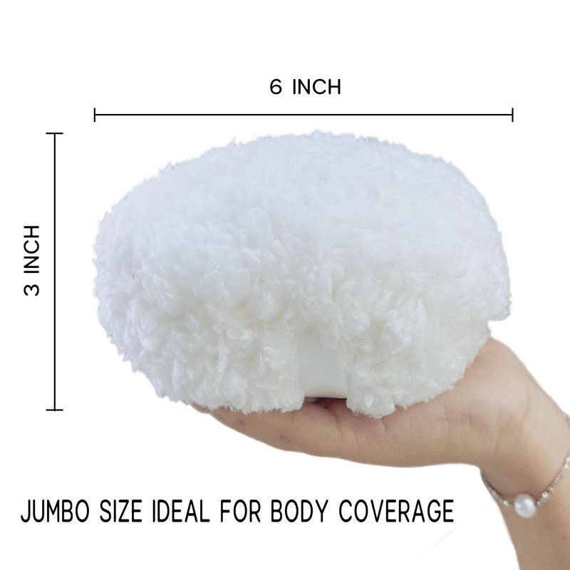 Topwon Oversize Powder Puff 6’’ Body Powder Applicator - Extra