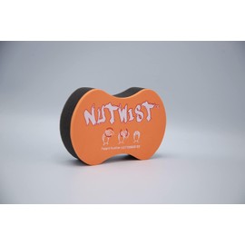 Hair Sponge for Black Men and Women, Hair Twisting Sponge, Barber Curling Care Tool, Brushes for Curling Afro Style Dreads, Curls, Coils & Twists, Curl Sponge Brush with Small Holes, Orange