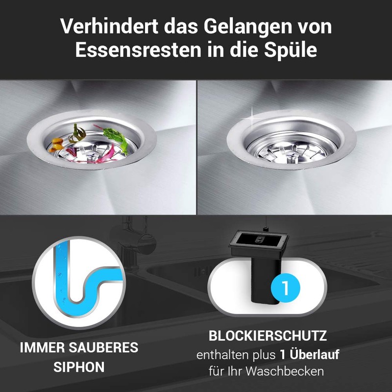 AQUADE 72341 Strainer Basket Valve 70 mm with SpaceMaker Drain