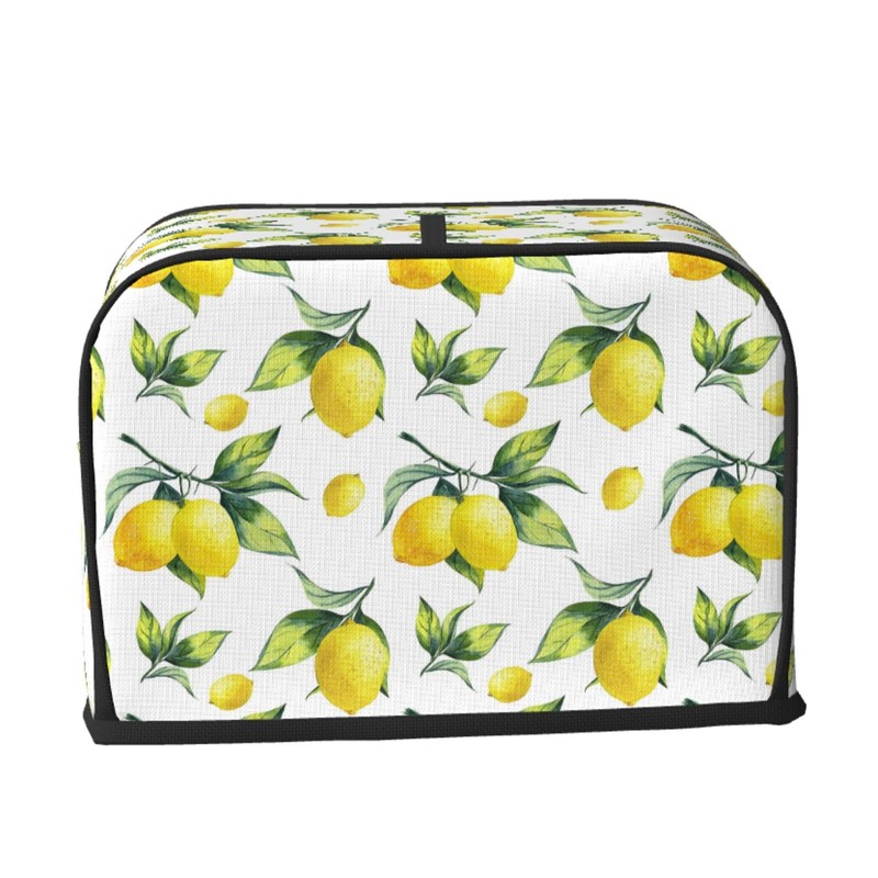 Fruits Yellow Lemon Toaster Cover 2 Slice Bread Maker Cover