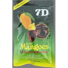 7D Cebu Dried Mangoes Dark Chocolate Dipped (10 packs X 80g)