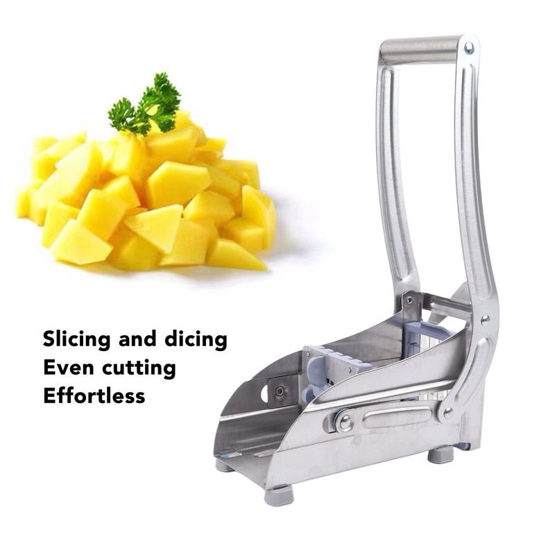 Vegetable Cutter Kitchen Chopper Stainless Steel 2 Type Blades Multifunctional