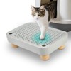 SpaceTime Elevated Litter Box Step/Ramp/Catcher Cat Litter Mat with Wooden