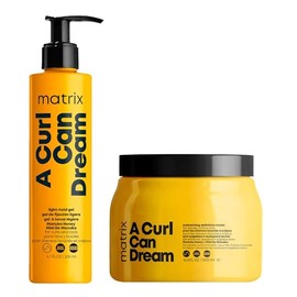 Matrix A Curl Can Dream | Kit para cabello rizado y ondulado Crema 500ml + Gel 200ml | Define, hidrata tus rizos | Enriquecido con extracto de miel de