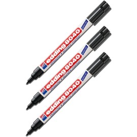 Edding Laundry Marker 8040 (Pack of 3, Black)