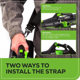 Greenworks exoFLEX Shoulder Strap for Leaf Blowers and String Trimmers