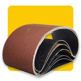 6 x 48 in 6x48 Sanding Belt Pack 6-Inch x 48-Inch,6 Pcs(2 Each of 80 120 150 Grits) Aluminum Oxide for Sander