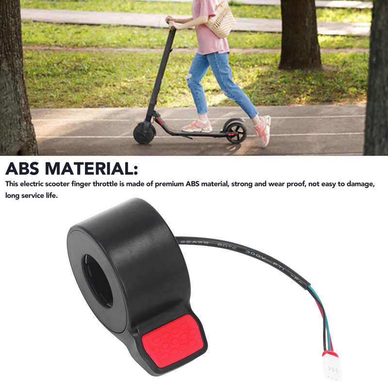 Electric Bike Thumb Throttle ABS Finger Throttle Thumb Accelerator Replacement
