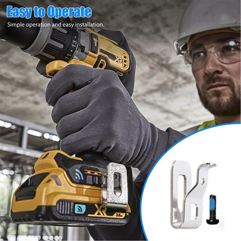 Magnetic Tool Belt Clip with Bit Holder and Screws, Power