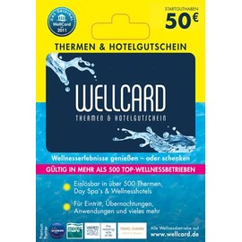 WellCard - Your thermal baths & hotel voucher - for Germany - voucher by post