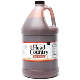 Head Country BBQ Sauce, Hot & Spicy | 160 Ounce Jug | Sweet, Savory, & Heat | Championship Barbeque Sauce For Chicken, Pork, Ribs & Burgers