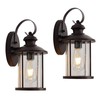 MICSIU 2 Pack Outdoor Wall Lantern Lights, 13.75 Inch Outside