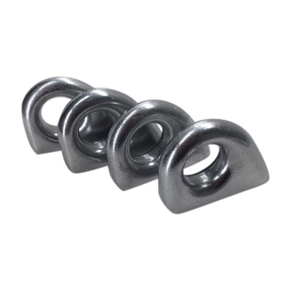 Hillside Castings, LLC Four Cast Aluminum Bow Eye Weldable Tie
