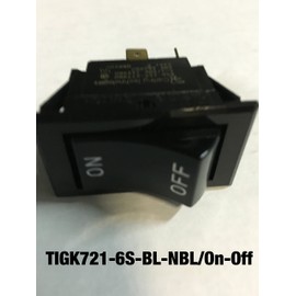 Rocker Switches TIPPETTE ROCKER DPST ON-NONE-OFF BLK