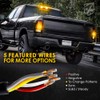 Xprite Amber LED Hideaway Strobe Lights Kit, Emergency Caution Hazard