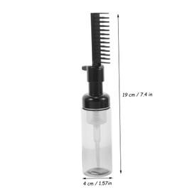 VICASKY 3pcs Foaming Bottle for Facial Cleanser and Eyelash Wash Reusable Pump Applicator Comb for Hair Dye and Shampoo