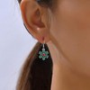 Christmas Snowflake Drop Dangle Earrings - Crystal Snowflake Earrings for