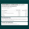 PRONAT | Jengibre & Cúrcuma, Suplemento Alimenticio, 60 cápsulas de