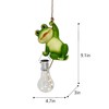 Juliahestia Solar Light Outdoor Frog Garden Decor Hanging Figurines Animals