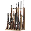 Emfogo Gun Rack, Wooden Gun Racks, Heavy Duty Standing Indoor