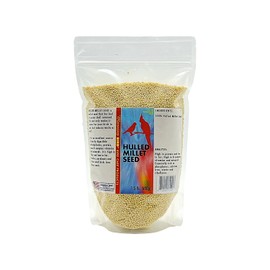 Morning Bird Hulled Millet 1.5 lb – Nutritious Hulled Millet Seed, Easily Digestible with High Fiber, Rich in Vitamins and Supplements for Birds, Ideal Bird Feed for All Bird Types.