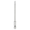 sourcing map T10 Security Torx Bit 1/4" Hex Shank 4"