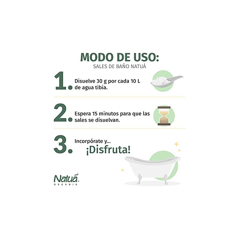 Sales de baño Romero 800 g Natuá Organia