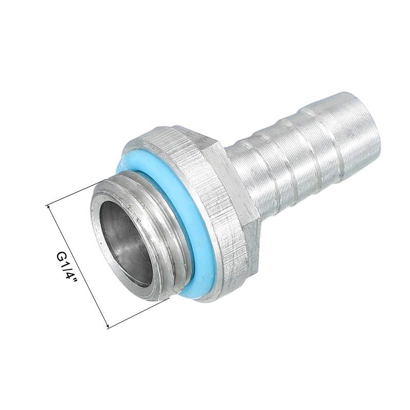 uxcell 8pcs G1/4 Fitting, G1/4 Thread with 8mm OD Nozzle