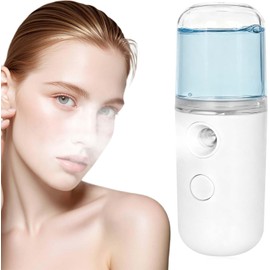 Nano Facial Mister Portátil Mini Cool Mist Teléfono Móvil Pulverizador Profesional Atomizador Humidificador Facial Vaporizador Facial Hidratante e Hidratante Spa Belleza Dispositivo (Blanco)
