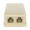 NECABLES Phone Jack Surface Mount Dual Port for 2 Phone