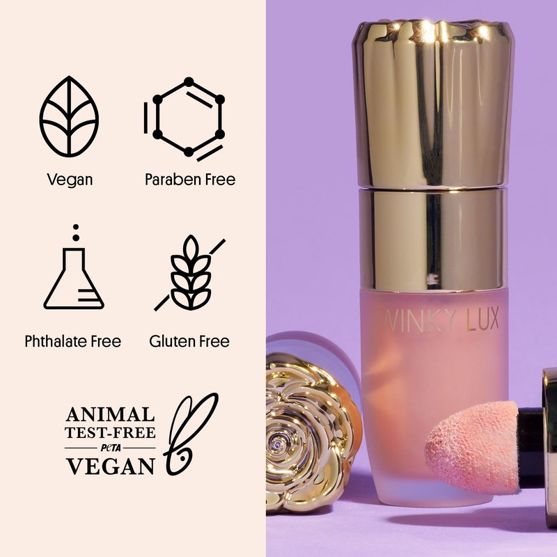 Winky Lux Cheeky Rose Liquid Highlighter - Gel Cream, Blendable