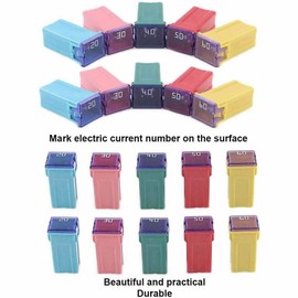 10 Pc Automotive Tall/Standard Profile JCASE Fuse 30 Amp Fuse Kit for Ford, Chevy/GM, Nissan, and Toyota Pickup Trucks, Cars and SUVs