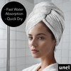 unel Rapid Dry Hair Towel, Microfibre Fast Drying Soft and
