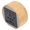 Digital Alarm Clock Round LED Voice Control Brightness Adjustable 12h