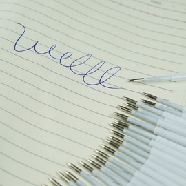 U-RIGHT 24 Pcs Ballpoint Pen Refills 1.0 mm Point Blue Ink