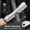 Machete w Sheath for Yard Work, 15'' Full Tang Camping
