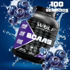 Aminoácidos Bcaas Wolf 1kg Polvo Pre Entreno 100 Serv                                                                                                 