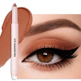 Erinde Sombra de ojos en Barra Matte, Larga Duración y Resistente al Agua | Sombra de Ojos en Barra de Doble Punta con Textura Cremosa, Maquillaje de 