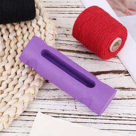 BOXOB Magic Circle Crochet Tool, Magic Ring Maker Crochet Hook Holder Yarn Tension Regulator & Circular Guide Accessories Tool for Beginners Knitting Supplies (Purple)