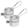 ULTECHNOVO 2pcs Stainless Steel Flagpole Clips Rotating Anti-wrap Easy Install