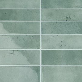 VaryStyle Gradient Green Peel and Stick Backsplash Tiles 12"x12" Renter Friendly Self Adhesive Stick on Backsplash for Kitchen Bathroom Waterproof Back Splashes 3D Rectangle Marble Wall Tiles 6-Sheet